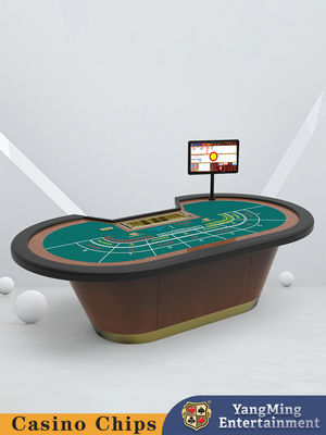 Venda Quente 8 Pessoas Classic Poker Table Baccarat Casino Jogos de Entretenimento Poker Table
