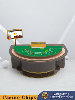 Tabela de jogo de baccarat semicircular