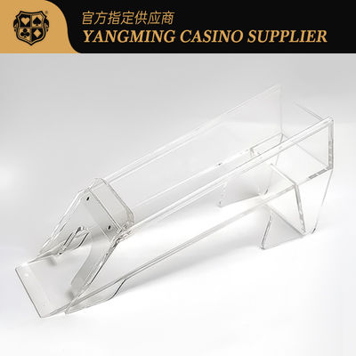 Fornecimento em ponto 8 Decks de Transparente Acrílico Dealer Sapatos Casino Baccarat Casual Game Poker Dealer sapatos