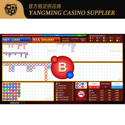 Casino Poker Table Live Baccarat Lucky Six Sistema de software personalizável