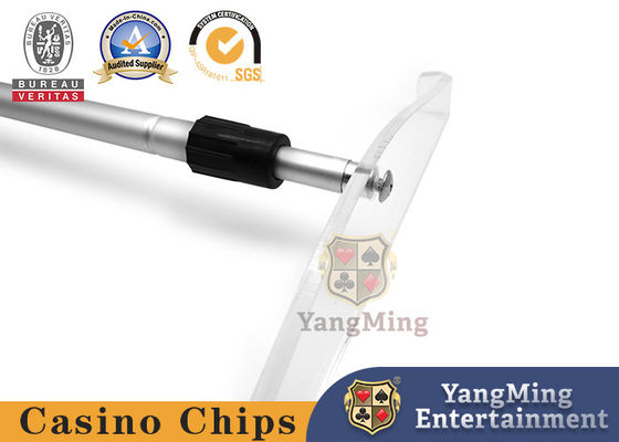 Tabela de jogo Chips Casino Game Accessories 2 da roda de roleta - pôquer de alumínio Chip Rake do telescópio da seção