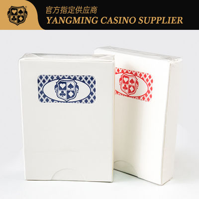 Clube de jogo Cartões de jogo Fabrica de personalização 310g 88*63mm Preto Azul núcleo de papel de plástico Cartões de pôquer