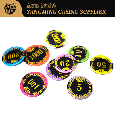 Novas fichas de póquer de casino estampadas com logotipo personalizado