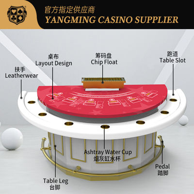 Protector de barra semi-redonda Mesa de Blackjack Casino Poker Tela de mesa Cores personalizáveis