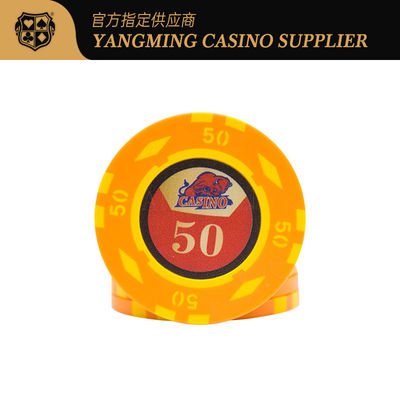 12g de ferro Core Clay Chip de Poker com Alumínio Case Texas Casino Poker Game Countertop Chip Set