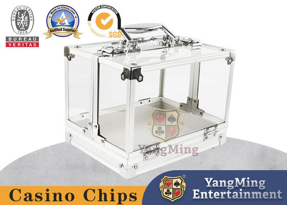 Alumínio 600 Yard Locking Chip Case Casino Clube Recreational Gaming Tabletop Chip Case