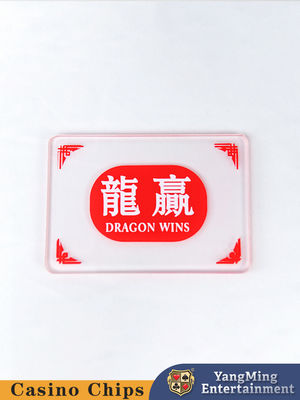 Design original personalizado Semi-Frosted Acrílico Banker Player Marker Button Casino Baccarat Table Top Marker Button