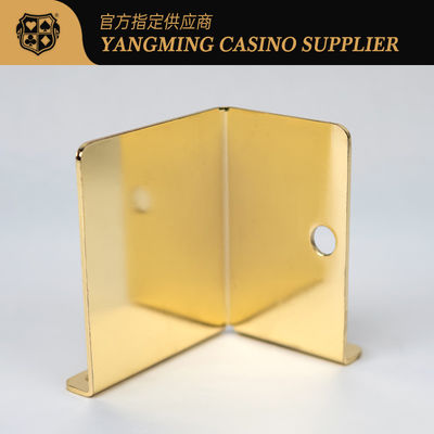 Recém-lançado Metal Electroplated Poker Cartão de Resíduos Casino Baccarat Entertainment Leisure Poker Game Cartão de Resíduos