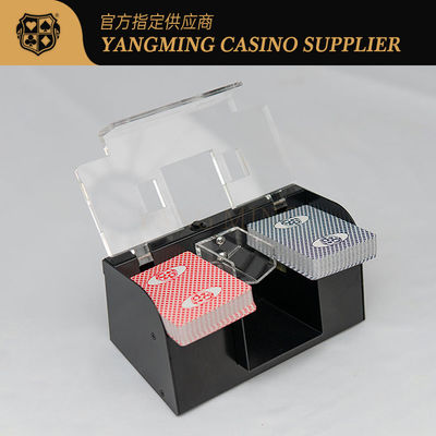 Venda de estoque 2 Decks Metal Iron Poker Shuffler Clube de Casino Leisure Poker Table Game Shuffler