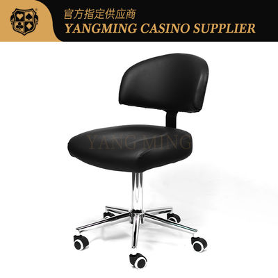 Nova cadeira de crupiê de couro de poleia preta Casino Baccarat jogo de mesa Poker cadeira de crupiê