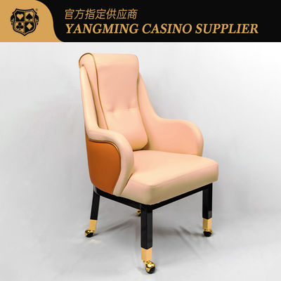 Macau Wynn Hotel Customizado Baccarat Texas Club Player Chair com Rodas