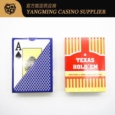 Vermelho e Azul 100% PVC Plastico Impermeável Cartas de Poker Texas Hold'em Clube Cartas de Jogo
