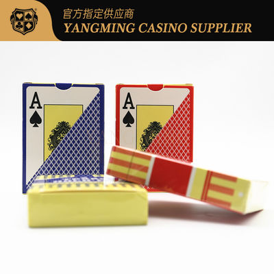 Caixa de cores de cartão de plástico congelado de grande letra de alta qualidade para Texas Hold'em Casino Casual Game Tabletop Poker Card