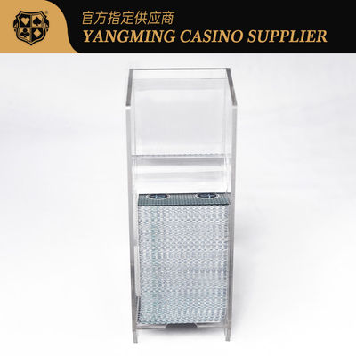 Acrílico transparente 8 baralhos de cartas de jogo Deitador de descontos para venda Baccarat Casino Poker Game Tabletop Deitador de descontos