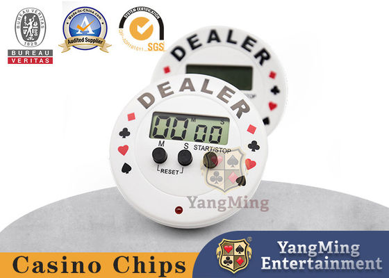 Texas Hold'em Clube VIP Competição Internacional temporizador eletrônico redondo de plástico Zhuang Código Dealer pressionando Countdown Timer especial para Casino
