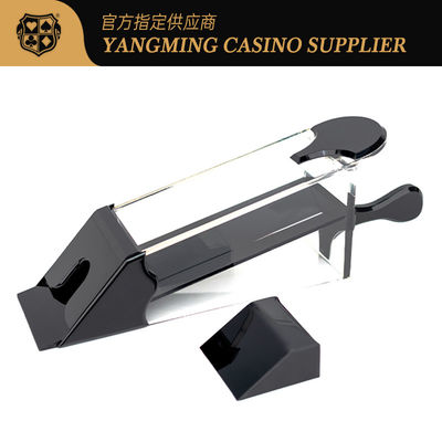 Baccarat Texas Casino Mesa 8 pares de acrílico espessado Mesa de jogo Dealer com 3 cores