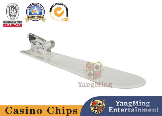 Pá plástica de jogo do cartão do ABS de Texas Holdem Table Poker Accessories da bacará branca & vermelha com pá