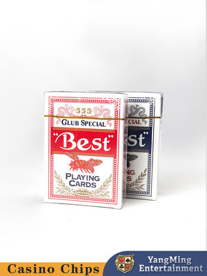 Original de fábrica personalizado 280g Blue Core Card Baccarat Red Blue Bee Poker Table Special Playing Card