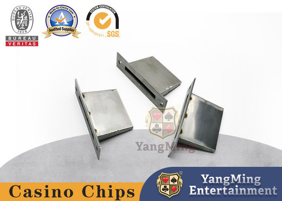Acessórios de aço inoxidável do jogo do casino que jogam o suporte de bronze anodizado tabela da ponta de Chip And Bill Drop Slot do pôquer do entalhe
