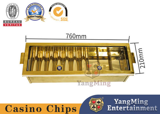As fileiras luxuosas de Chip Rack 100pcs 5 do pôquer em volta do estilo Chips Holder plástico gearam o flutuador do rombo