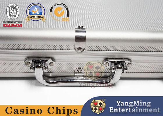 300-600 grupo de jogo de alumínio de Chip Set For Casino 600pcs do pôquer da forma na caixa de alumínio da caixa