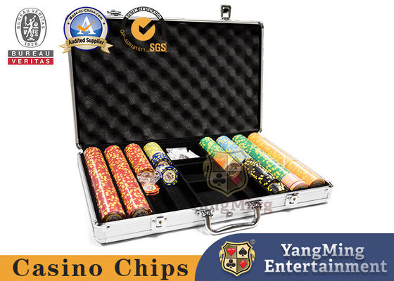 Pôquer de alumínio Chip Case Aluminum RFID Chips Carrier Jetton Box do casino 300-760PCS