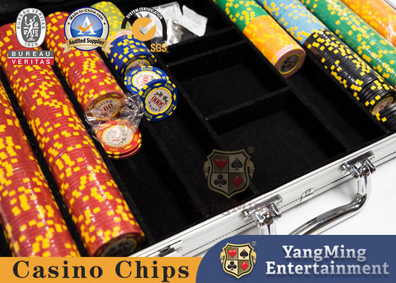 Estojo de alumínio para o pôquer Chip Box For 600pcs do metal do chipset do pôquer do casino