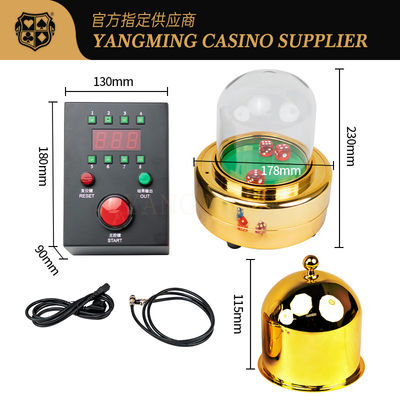 Poder - do si inoxidável da eletricidade do acessório do jogo do casino da automatização abanador de jogo conduzido do copo de dados da BO