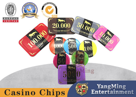 Fichas de Casino RFID de alta qualidade Código de Tripla Ficha Acrílica Para Jogo de Poker de Casino