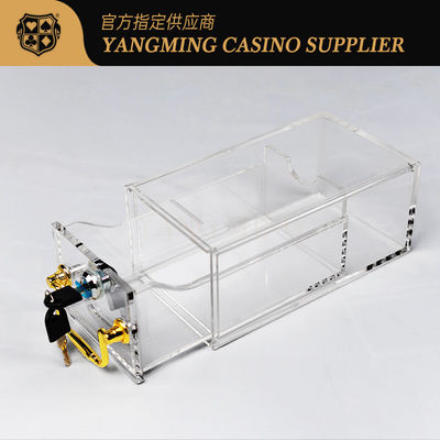 Venda Quente 8 Decks de Cartões Transparentes Caixa de Envio com Bloqueio Baccarat Jogos de azar Poker Jogos de Mesa
