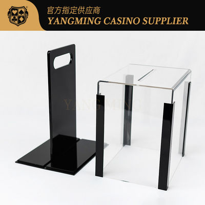 Estojo de Fichas de Poker de Acrílico Transparente Melhorado para 1000 Fichas para Organizador de Fichas de Jogos de Cassino Baccarat