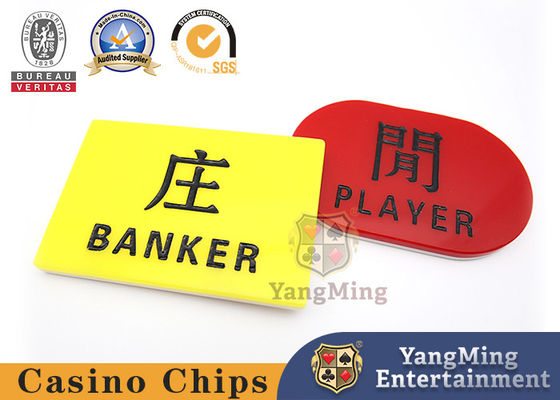 Mesa de Poker de Jogo BANQUEIRO JOGADOR Botão Bacará Mesa de Cassino Marcador Cego