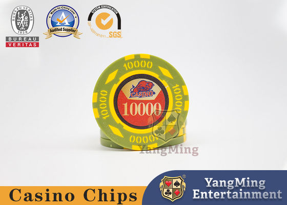 Ficha de Poker de Argila 12g Mesa de Cassino Texas Mesa Clube Jogo Jogo Conjunto de Fichas UV Anti-Falsificação