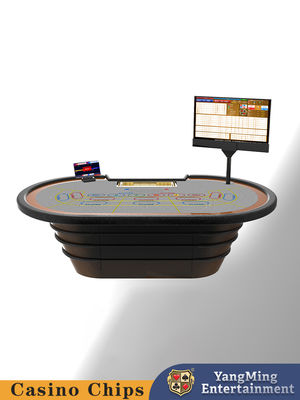Mesa de Poker com Sensor de Chip RFID Inteligente Personalizada de Fábrica Mesa de Casino Baccarat Jogo Casual Mesa de Poker