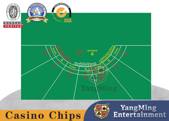 Jogadores semicirculares nenhuma da bacará 8 toalha de mesa impermeável profissional de 4 jogos em Texas Hold conservado em estoque eles Dragon Tiger Layout