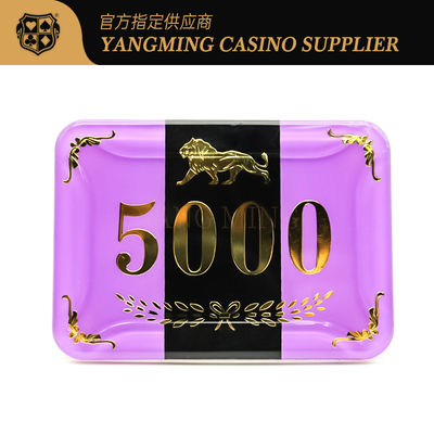 identificação acrílica de Chip Set Crystal Plastic do pôquer do casino da tabela RFID da bacará 800pcs customizável