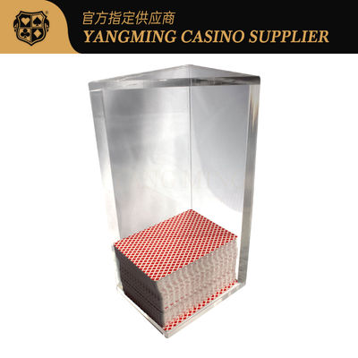Suporte polonês completo acrílico do descarte do casino de 6 plataformas para o vinte-e-um