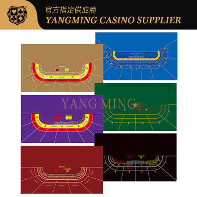 Customizable Casino Baccarat Tablecloth – 9 Player Poker Table Layout
Design