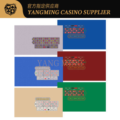 Custom Design Casino Roulette Layout On Waterproof Table Cover For Casino Game