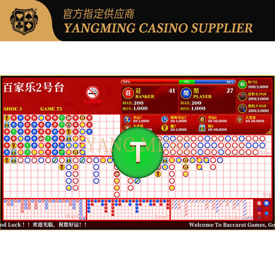 Atualizado Baccarat Roadmap Display System V2 para mesas de cassino profissional