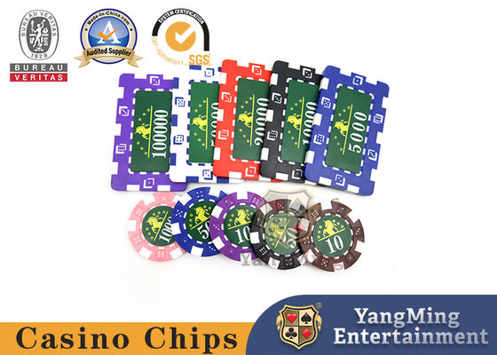 Grupo translúcido de Marco Style Casino Poker Chip com Crystal Clear Texture