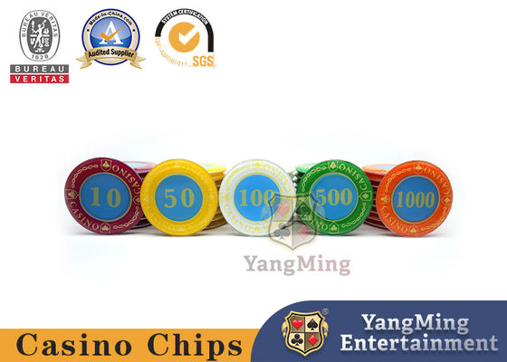 Casino Crystal Poker Chips Set Lucency Acrílico 730 PCS Plastic Gaming Set Com Casca de Alumínio