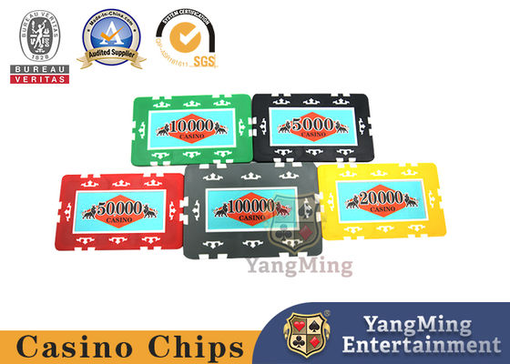 Caixa plástica de Chips With Custom Logo Dedicated do casino do ABS RFID do entretenimento