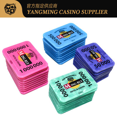 Número da segurança de Chips Set Clay Casino Stickers do pôquer de Las Vegas RFID para a competição de jogo
