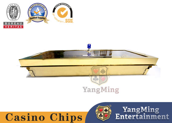 Pôquer de jogo Chips Box Anti - Chips Double Lock Chip Carrier falso