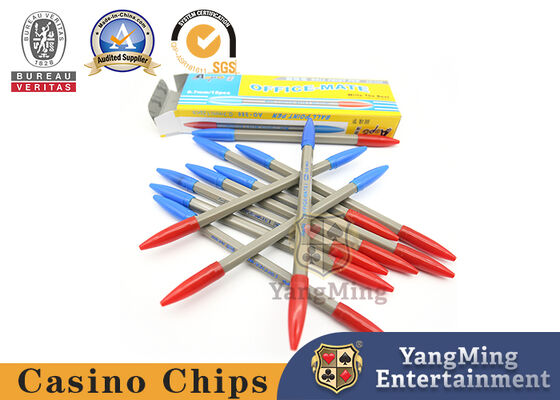 Os sistemas de jogo plásticos e de bambu da bacará, lados dobro oficiais da cor do casino orvalham a pena de ponto de bola