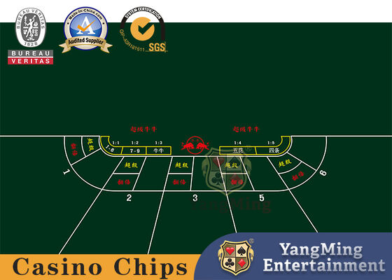 Estilo Mediterrâneo do Sudeste Asiático Tabela de Jogo de Cartas de Poker Super Cow feita sob medida Toalha de mesa à prova d'água