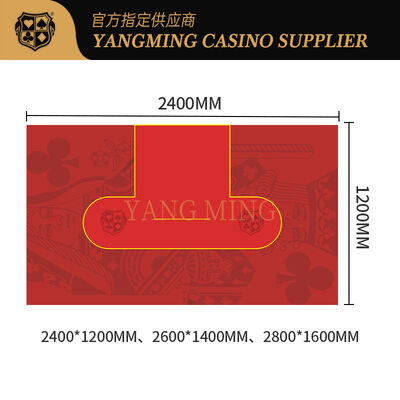 Toalha de mesa de casino impermeável personalizada para 9 jogadores