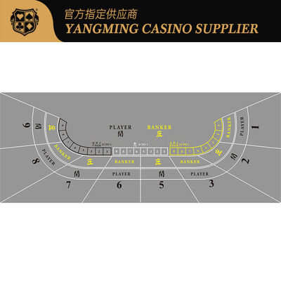 Toalha de mesa personalizável para pôquer Texas Hold'em, material impermeável e ecológico