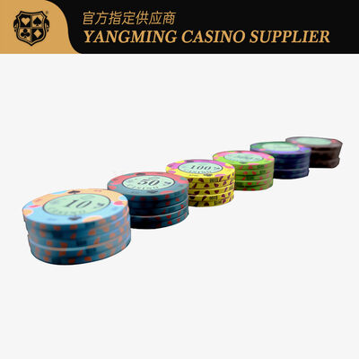 Chips de Casino de Cerâmica totalmente personalizáveis   Designados para Poker Profissional & Gaming